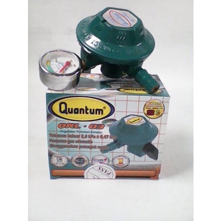 MacamKita- Regulator Kompor Gas + Meter - QUANTUM QRL-03