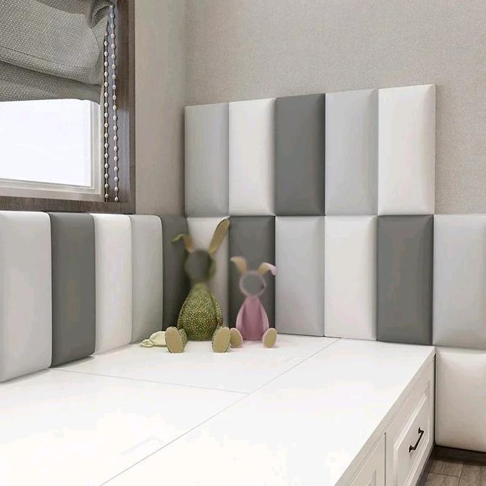 (Expert) Wall panel foam 3D 20x60. Headboard Bed wallpanel dinding . Wall panel busa dandaran kasur
