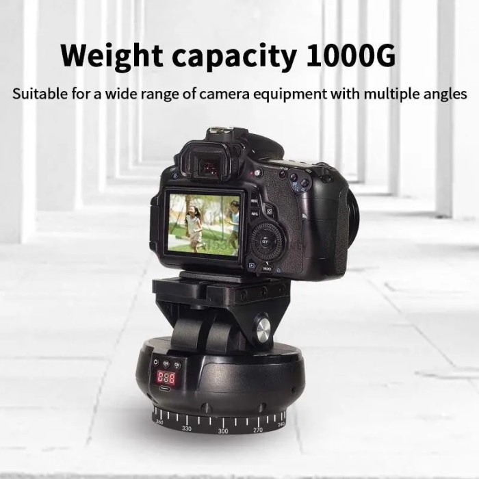 YT-1200 Auto Motorized 360º Rotating Panoramic Stabilizer Head Remote