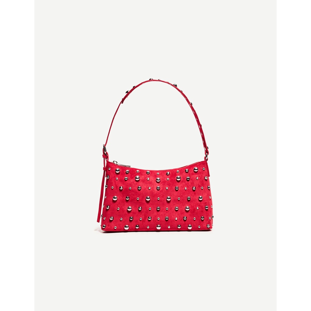 BERSHKA ORIGINAL STORE 100% - Studded faux suede bag 1