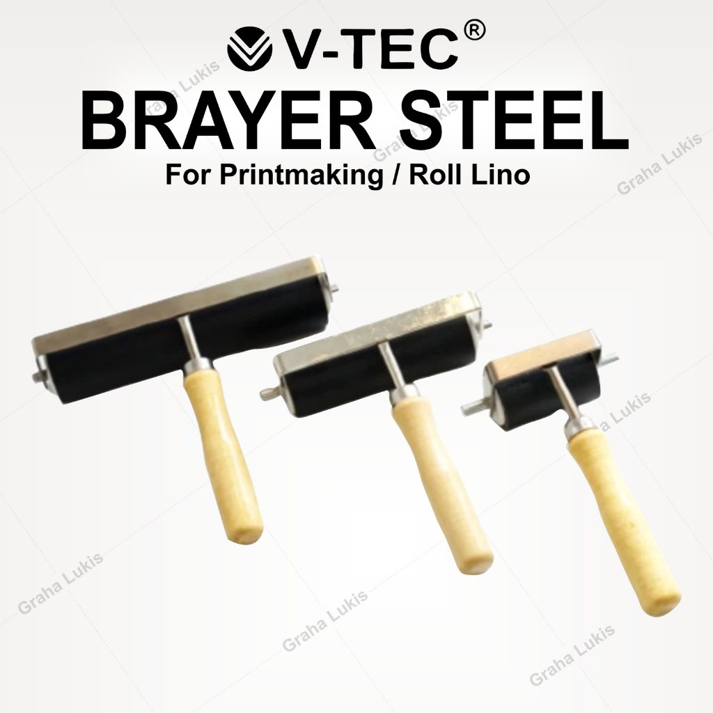 

IK! Brayer for Printmaking / Roll Lino / Rol Besi / Perlengkapan Seni