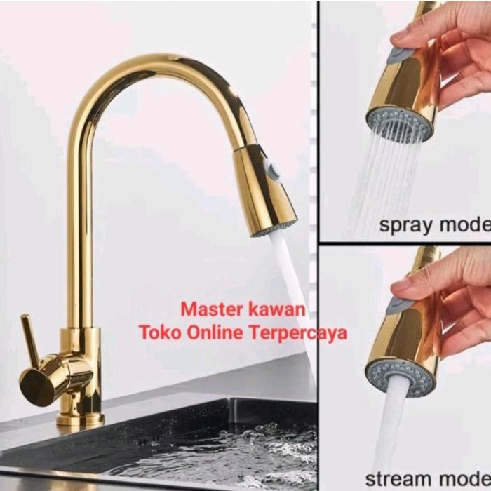 Kran Kitchen Sink ainless SUS 304 GOLD /Kran Sink Tarik GOLD