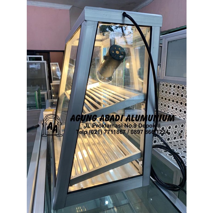 ada- Etalase ayam fried chicken 2 rak 1 lampu