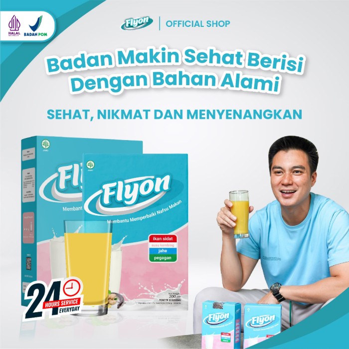 FLYON SUSU PENGGEMUK BADAN AMPUH PENGGEMUK BADAN HERBAL ALAMI BPOM