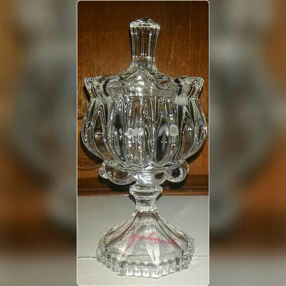 ada- Toples Kristal toples kaca stoples per kue makanan mini glass canister