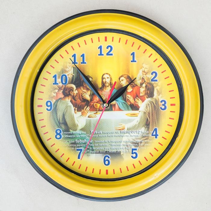 Jam Dinding Variasi 30 cm Gambar Tuhan Yesus 04