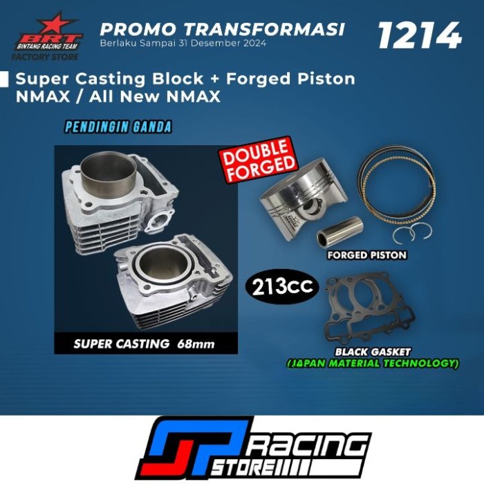 Paket Bore UP Nmax - Blok Casting - Piston 68/70