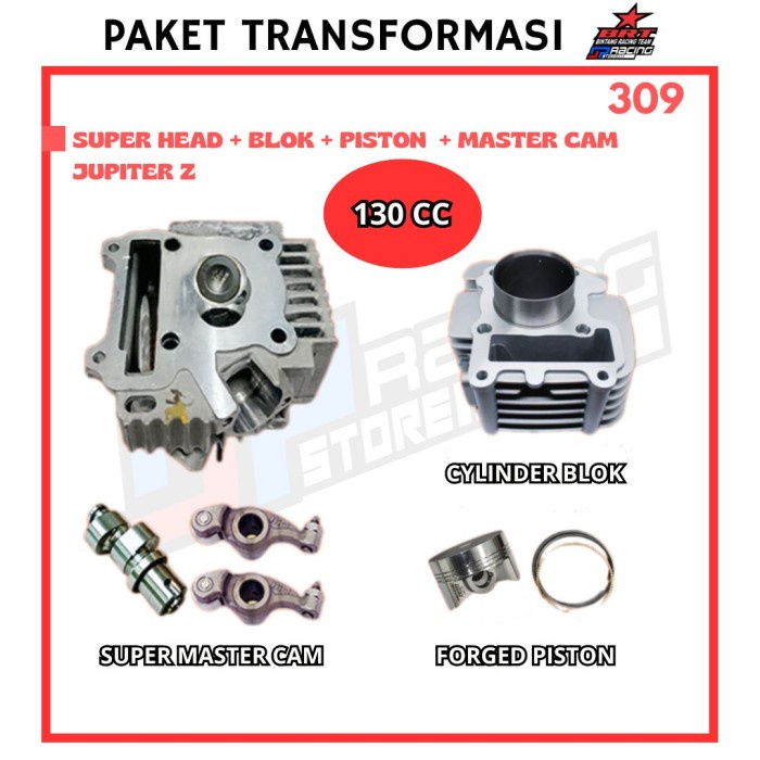BRT Promo 309 Jupiter Z Head-Blok Cast Iron-Piston-Master Cam