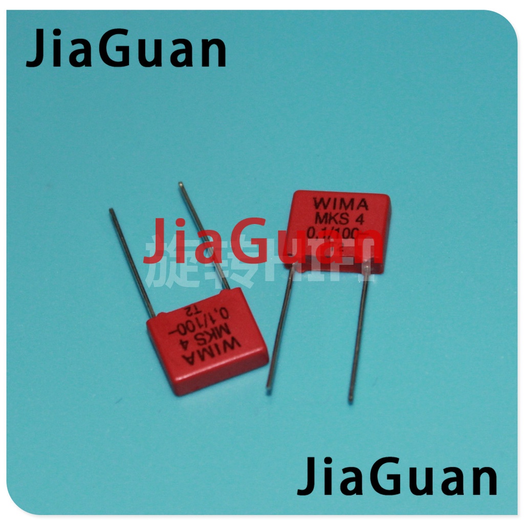 MONEYRAIN 10PCS RED WIMA MKS4 0.1UF 100V PCM7.5 original new MKS-4 104/100V P7.5mm audio 104 hot sal
