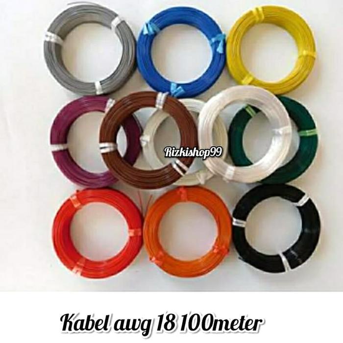 Kabel Awg 18 100M/Cabel Eton Awg 18 100M Made In Japan Asli