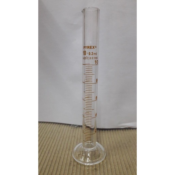 silahkan- gelas ukur kaca pyrex glass 10 cc ml