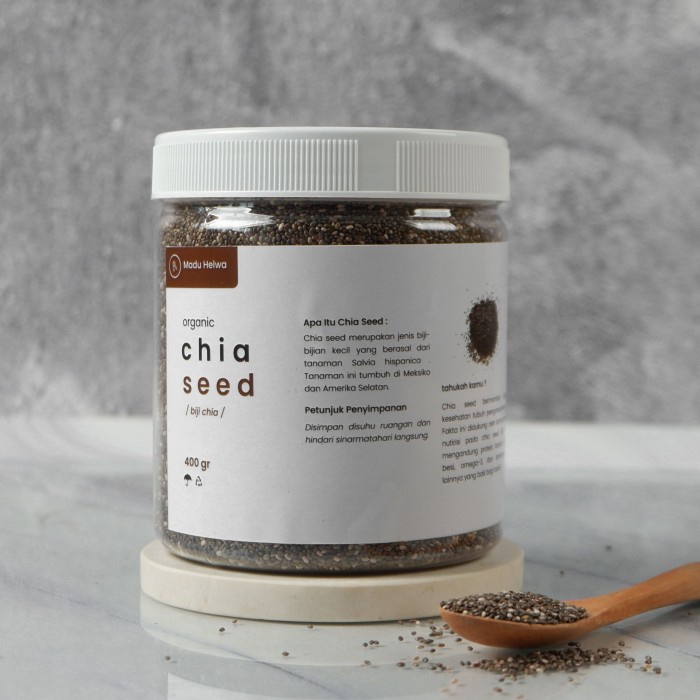 

Organic Black Chia Seed 400 gr Premium Biji Chiaseed Original