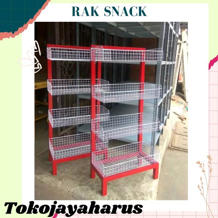 silahkan- rak ciki warung serbaguna / rak snack toko / keranjang ciki