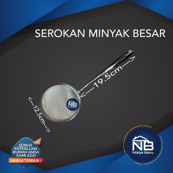 silahkan- Saringan Minyak Saringan Gorengan Serokan Minyak BESAR