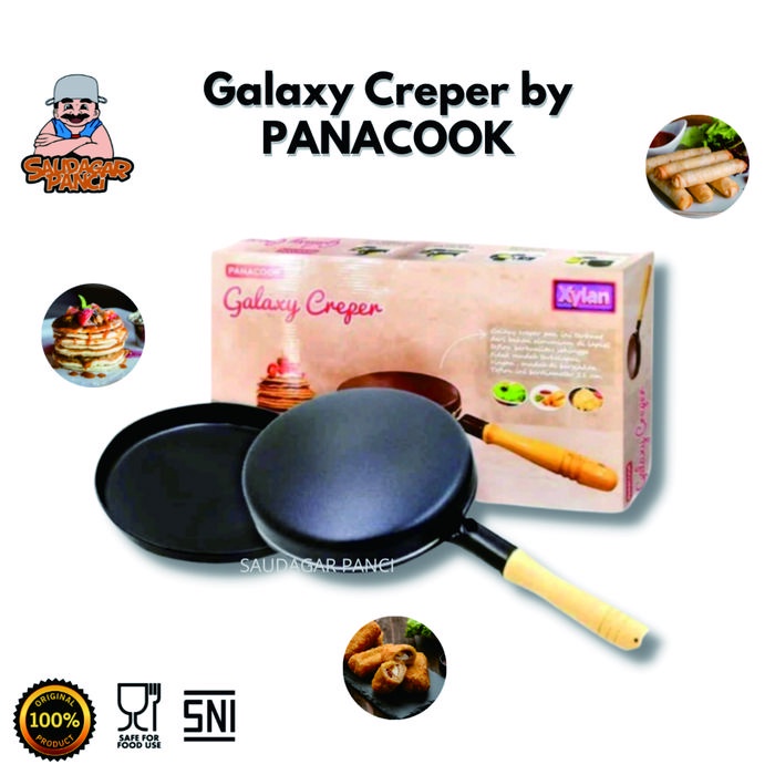 silahkan- Crepes Maker Galaxy Panacook 21 cm / Wajan Kulit Risol Lumpia / Wajan Kwalik / Wajan