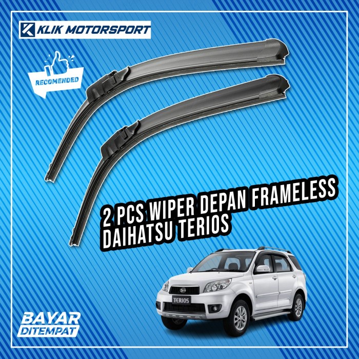 Wiper Daihatsu Terios Lama / Wiper Mobil Frameless - 1 Set Depan