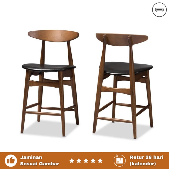 Kursi Bar Kayu - Minibar Stool - Kursi Cafe Unik Modern Minimalis - Sungke