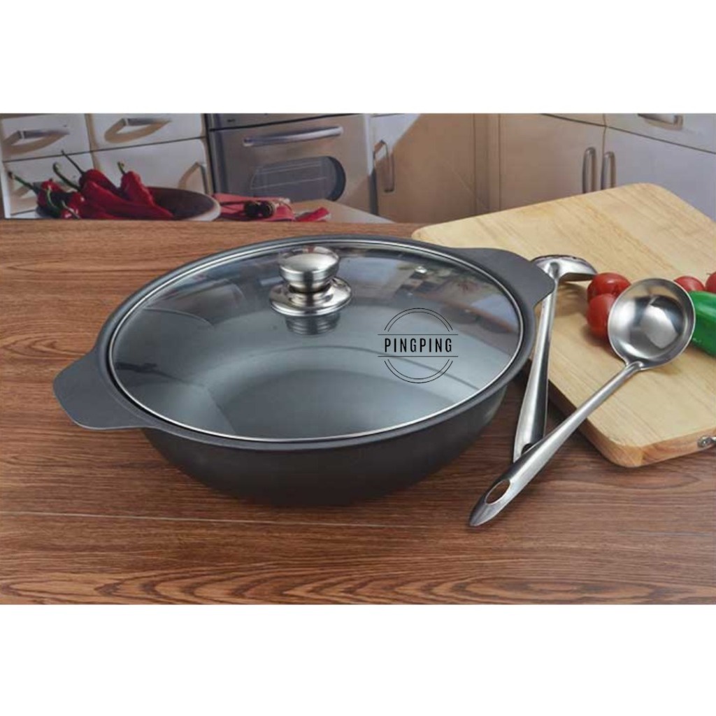 ID CLAYPOT PANCI BESI COR, PANCI BESI TAHAN BAKAR, PANCI MASAK NASI GOSONG COR KHUSUS PANCI HOT POT