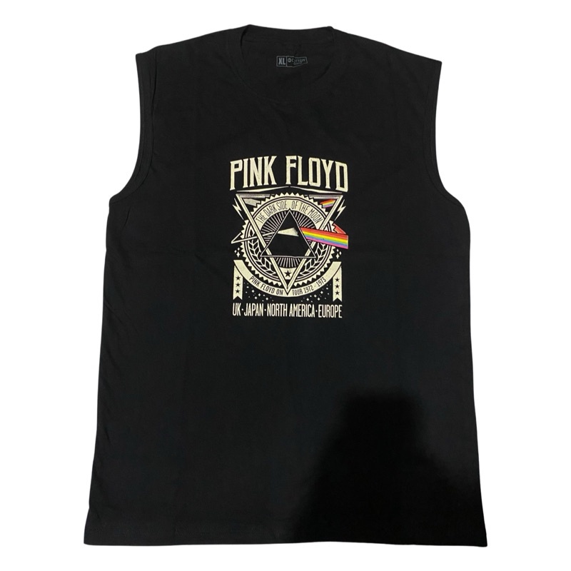 KAOS DISTRO "PINK FLOYD" / KAOS VEST TOP / LEKBONG PRIA