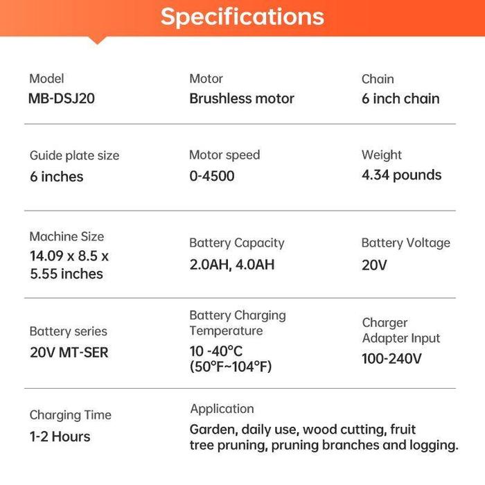 Gergaji Rantai Gergaji Elektrik Mini Portable Genggam Lithium Charger Gergaji Mesin Mini Chainsaw,