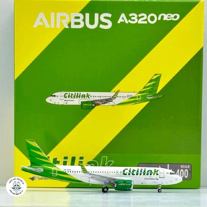 HOT SALE Airplane Diecast Pesawat Citilink Airbus A320 A320neo Skala 1:400 Scale Panda Model