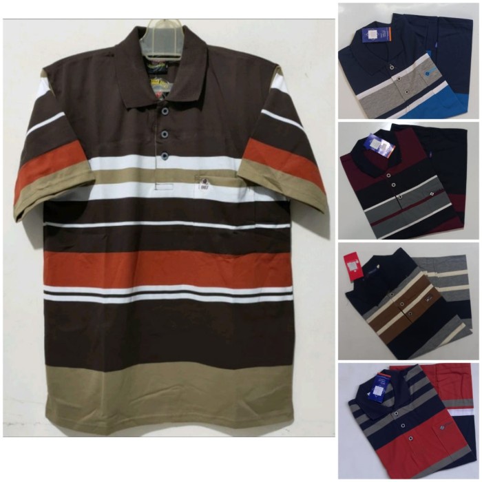 Gentz -Kaos Lengan Pendek Kerah Bapak-bapak Baju polo Berkerah orang tua