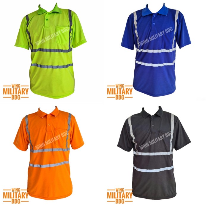 Gentz -kaos polo safety kaos kerah safety proyek