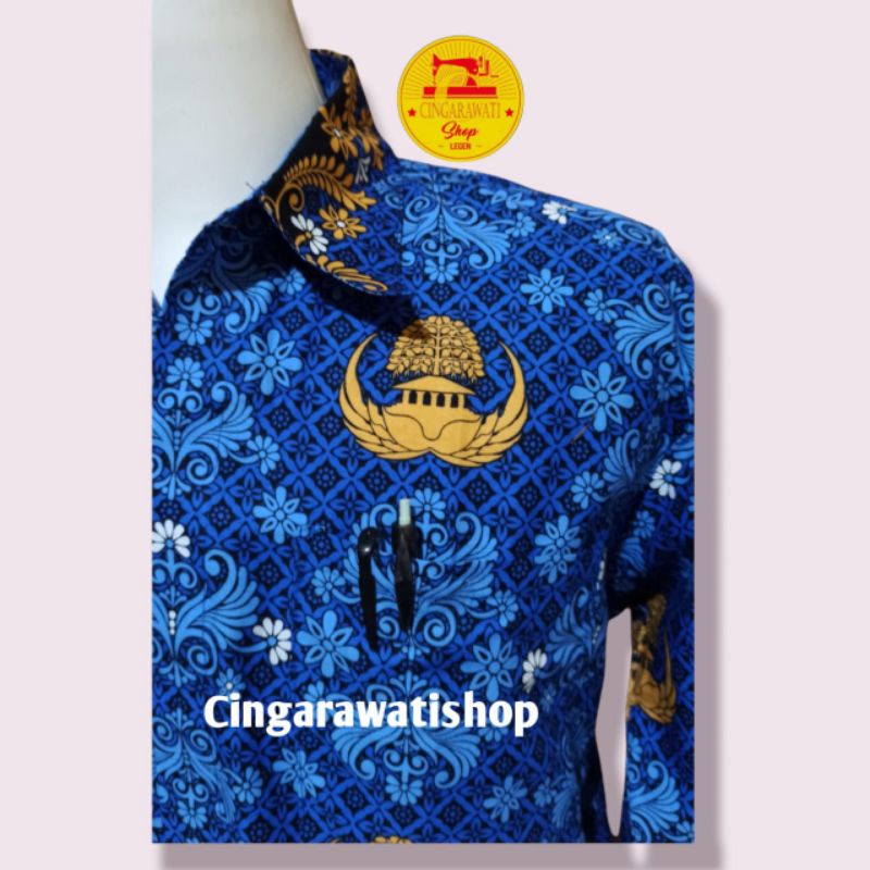 Baju Seragam Korpri Pria Batik Korpri Pria Terbaru 2022 Kemeja Korpri Pria Baju Korpri Terbaru