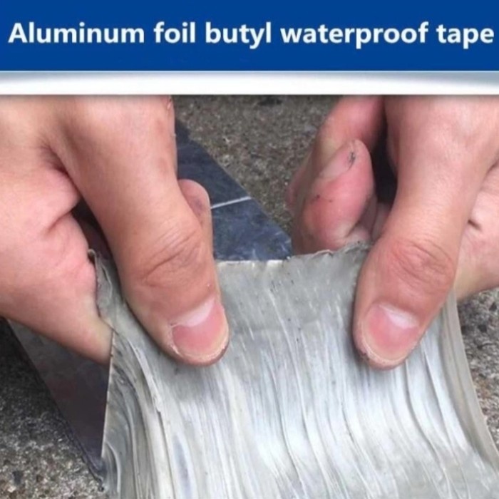 

ISOLASI ANTI BOCOR SUPER KUAT 150MM X 5M ALUMUNIUM TAPE
