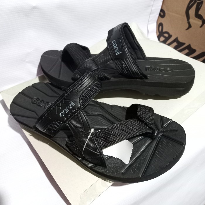 SANDAL JEPIT JEMPOL PRIA CARVIL DEXCO ORIGINAL HITAM