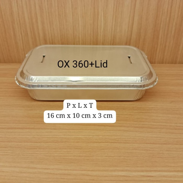 ALUMUNIUM FOIL TRAY OX 360