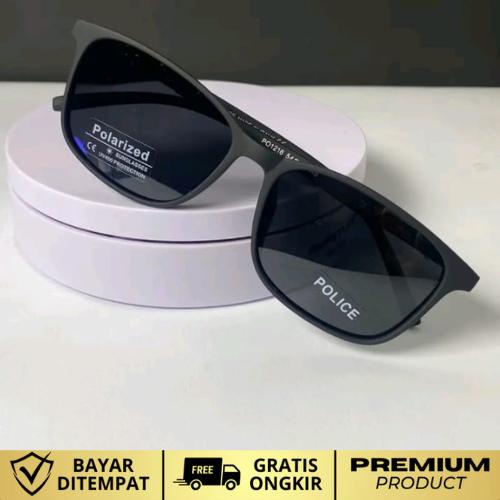 KACAMATA HITAM POLARIZED POLICE 1216 PRIA WANITA