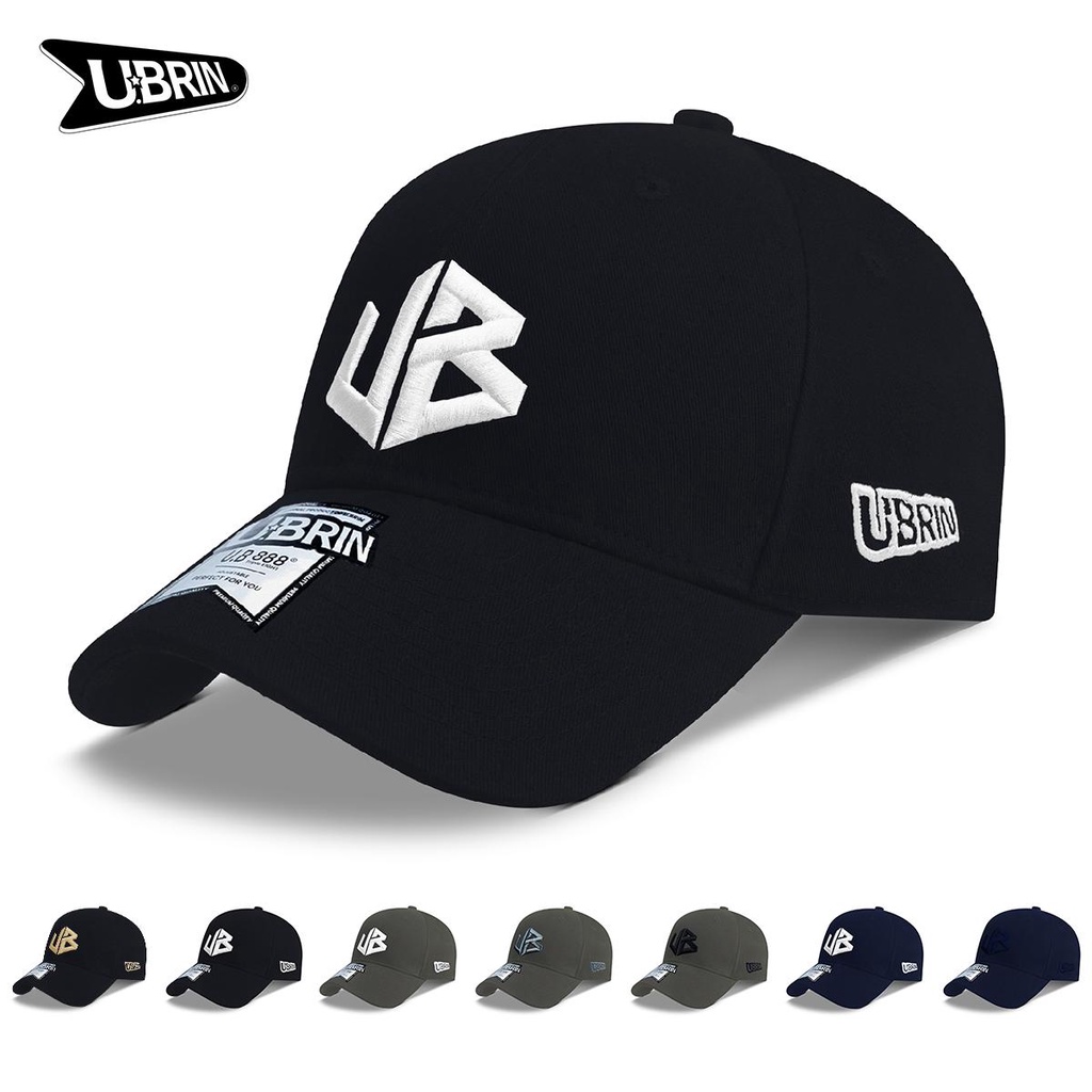 U.BRIN Topi Baseball UB8006 Original LOGO UB Initial Style Hat Cap Casual Distro Fashion Dewasa