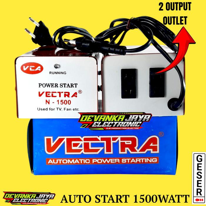 GN814 Inverator Listrik VECTRA Auto Power Start Dua Alat Elektronik Anti Jeglek Maks.1500W TERBARU