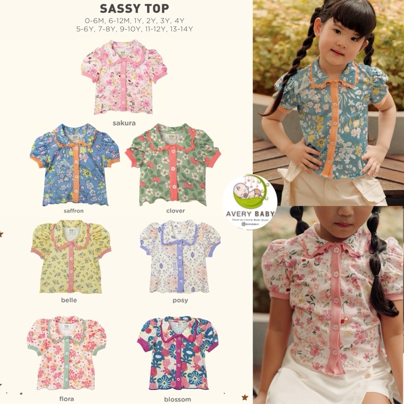 BOHOPANNA SASSY TOP / GIRLS TOP/ ATASAN ANAK