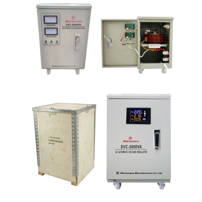 Ready STAVOLT SVC 5000W MATSUNAGA STAVOL LISTRIK STABILIZER 5000VA STANDING