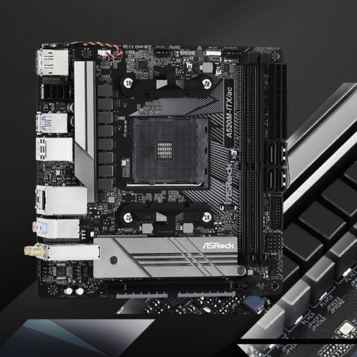 Ready ASROCK A520M-ITX/AC AMD AM4 MOTHERBOARD