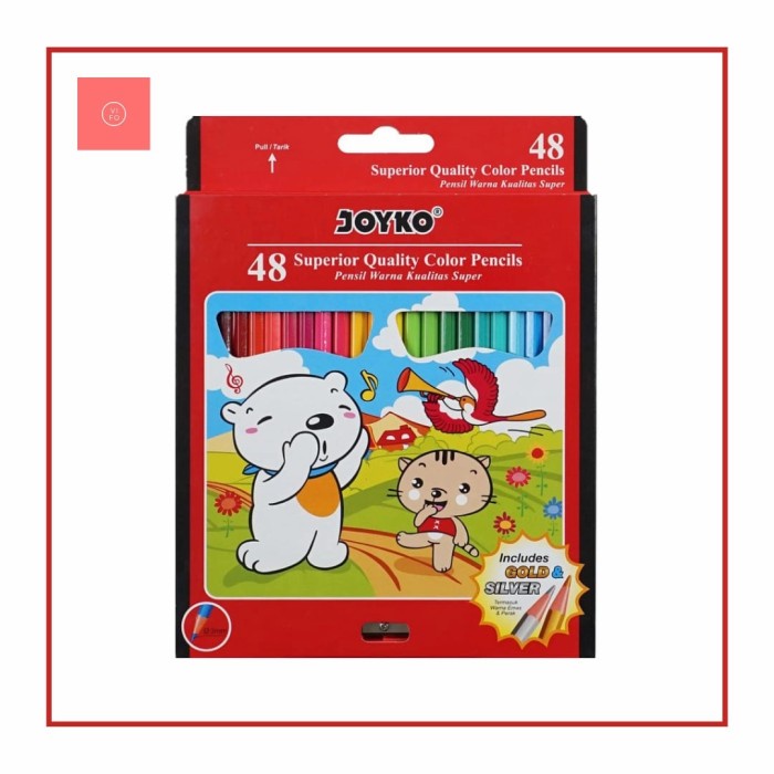 

New Pensil Warna Joyko 48 Warna