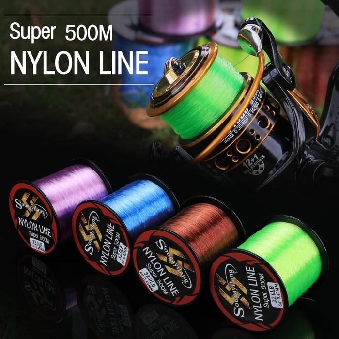 Ready Senar Pancing Sougayilang Super Strong Nylon Line 500M