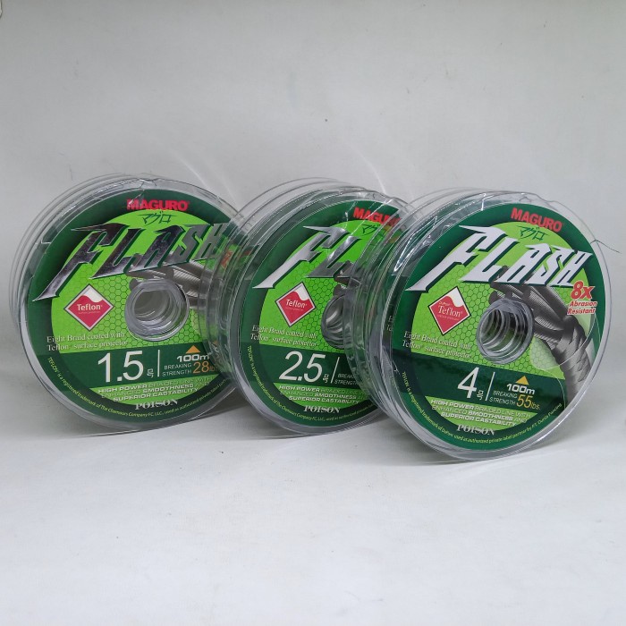 Ready TALI MAGURO FLASH POISON 8X Senar Pancing PE Braid