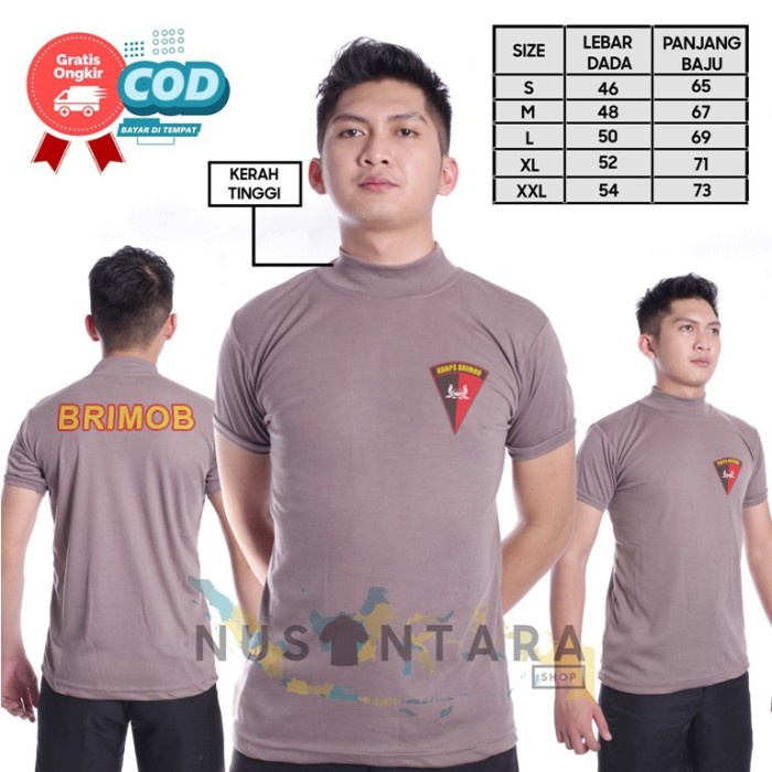Navero-Brimob Kaos Korps Brimob Polri Kaos Dinas Brimob polri Dalaman polisi