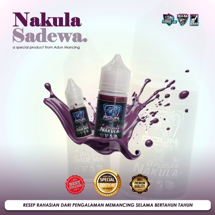 Ready Essen Oplosan Nakula 30ml Sadewa 10ml Adun Mancing
