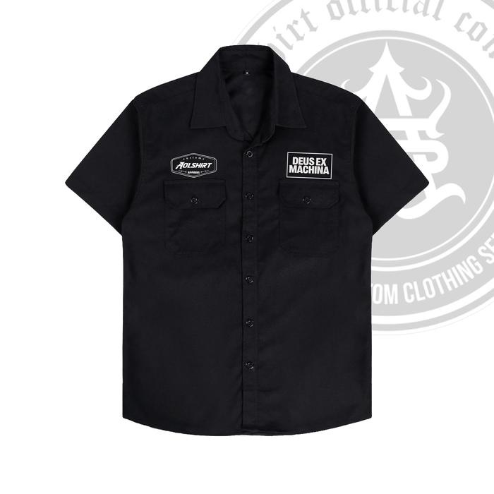 Navero-[COD] Kemeja Workshirt Pria DEUS X / Bahan Drill Tebal / AOLTSHIRT