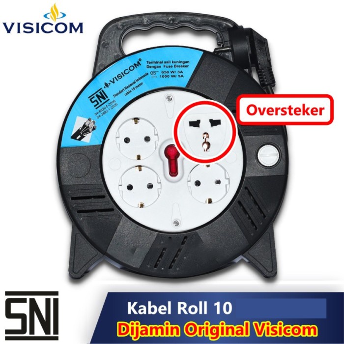 Kabel Roll / Kabel Box 10 Meter SNI VISICOM RB-145