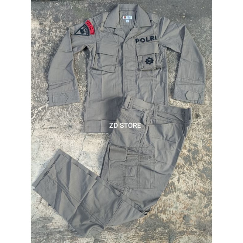 Seragam PDL Tactical Hijau Brimob kotak 2022/2023