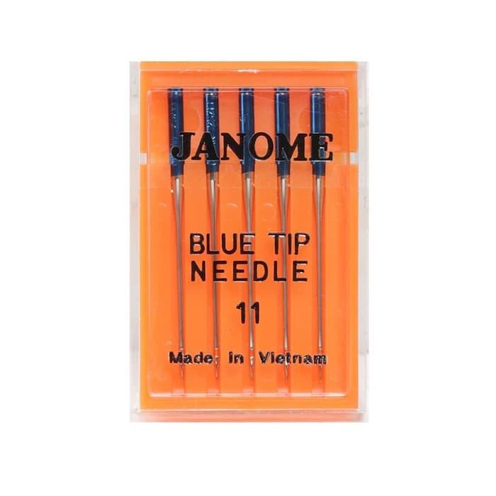 TERBARU Jarum Jahit Kaos JANOME (BLUE TIP) Mesin Jahit Portable