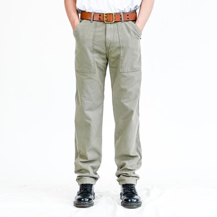 Luno- Bespoke Project - Celana Workpants/Fatigue Pants Vintage Green