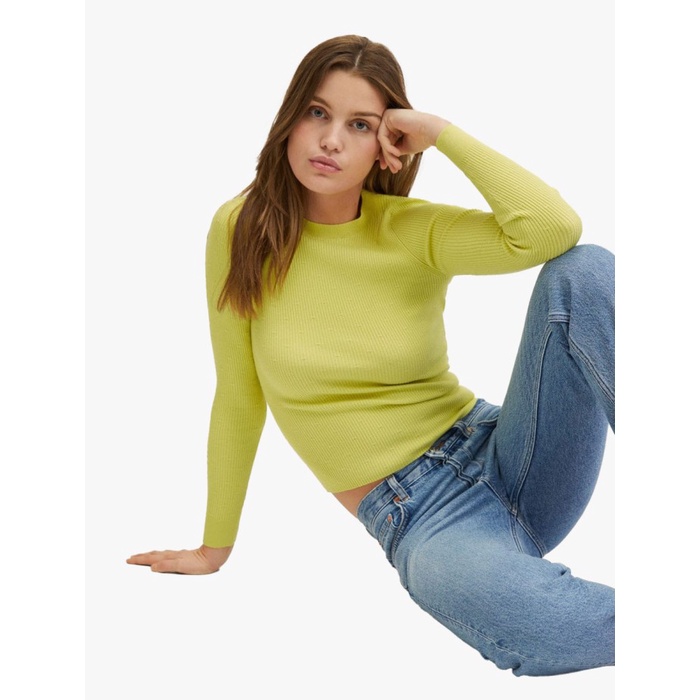 New Mango - Sweater Edurne-Lime-S Original