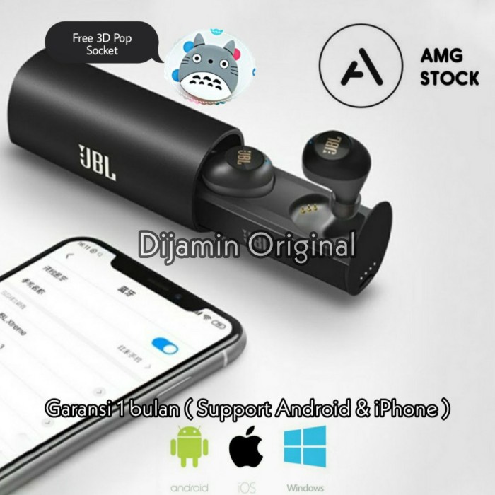 HEADSET JBL SUPERBASS TRUE WIRELESS BLUETOOTH 5.0 Ori