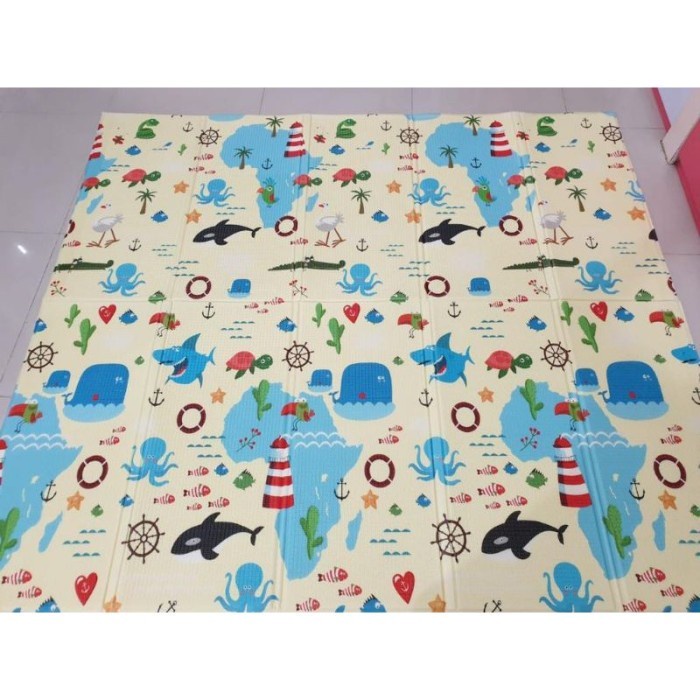 Terlaris- Playmate Yakimura Jumbo 180X200Cm Super Tebal Matras Lipat Anak Motif /Arena Perabot